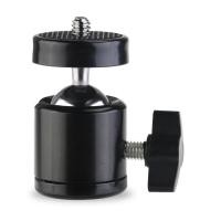 ราคา Hot Shoe Mount Adapter 360 Degree Mini Ball Head 1 4 Tripod Screw Head for Cameras LED Video Light Microphone (21853659746)