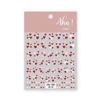 ราคา สติ๊กเกอร์ติดเล็บ สติ๊กเกอร์ตกแต่งเล็บ ลายหัวใจ รูปหัวใจ ดาว Nailart Aha (21767579165)