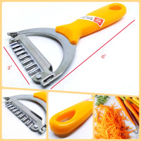 ราคา ที่ปอกเปลือก มีดปอก ผลไม้ ขูดเส้น ขูดมะละกอ ด้ามพลาสติก สีส้ม ตราเพชร 1ชิ้น (17434851734)