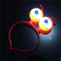 ราคา Novelty LED Headwear Futuristic LED Hairbands Flashing Alien Eyeball Hair Hoops Glow in the Dark Party Accessories LED Halloween Headbands (20242599597)