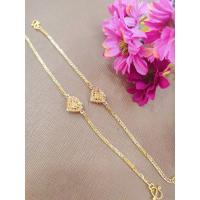 ราคา สร้อยข้อมือทองคำแท้96 5 นน 1สลึง งาน2สี มีใบรับประกัน (15016970069)