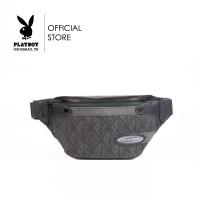 ราคา Playboy Journey Mens Bag กระเป๋าคาดอกคาดเอวผู้ชาย รุ่น ST B242PBM271 BL ดีไซน์สกรีนโลโก้อักษรสามเหลี่ยม สีกรม (21981663647)