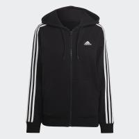 ราคา adidas ไลฟ์สไตล์ เสื้อฮู้ดผ้าเฟรนช์เทอร์รีย์ซิปยาวเต็มตัวทรงเรกูลาร์ Essentials 3 Stripes ผู้หญิง สีดำ IC8769 (19751732132)