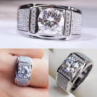 ราคา แหวนเพชรโมอีส 1 กะรัต ล้อมเพชร 10 ตังค์ น้ำ D VVS1 (18167057833)