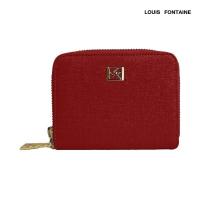 ราคา Louis Fontaine กระเป๋าสตางค์พับสั้น ซิปรอบ รุ่น Lucky สีแดง (21606812438)