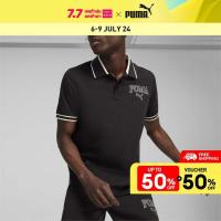 ราคา PUMA BASICS เสื้อโปโลผู้ชาย PUMA SQUAD สีดำ APP 67948201 (21433063788)