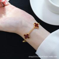 ราคา TOP Version sBvlgari VC AS925 สร้อยข้อมือโคลเวอร์สี่แฉกเงินแท้สองด้านสีขาว Fritillaria เครื่องประดับหรูหรา o (20890997912)