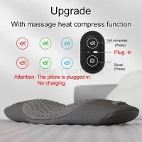 ราคา Electric Massage Pillow Hot Compress Vibration Massage Neck Traction Inflation Deflation Memory Foam Massage Pillow Spine Relax Pillows Bolsters (20779558016)