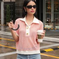 ราคา Pre order ส่ง12ก ค Haven top เสื้อโปโลOversize ผ้านิตสีชมพู ตัดต่อผ้ายืดคอตต้อนสีขาว แต่งกระดุมหัวใจสีทอง เนื้อผ้าโปรง ไม่มีซับในแนะนำให้สวมคู่กับบราหรือเกาะอกสีนู้ด (22202785218)