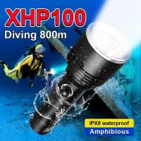 ราคา ใหม่ล่าสุด Scuba ดำน้ำไฟฉายไฟฉาย LED XHP90 LED โคมไฟใต้น้ำ IPX8กันน้ำดำน้ำโคมไฟ (17339973305)