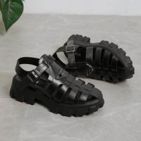 ราคา ขายดีที่สุด ioztt2023 Women 39s Sandals New Thick Bottom Beach Size Soft Non slip Jelly Shoes Hollow Ankle Buckle Round Toe (18531843530)