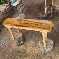 ราคา ส่งฟรี ม้านั่งยาว ไม้มะค่าแต้ ม้านั่งสนาม ขอบมน ขากลม ไม้เนื้อแข็ง ทนทุกสภาพอากาศ (22181108896)