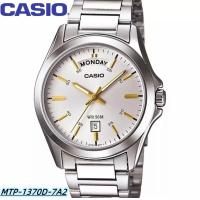 ราคา K LI Casio นาฬิกาข้อมือ รุ่น MTP 1370D 1A1 MTP 1370D 1A2 MTP 1370D 7A2 นาฬิกาผู้ชาย สายสแตนเลส กันน้ำ (21519369766)