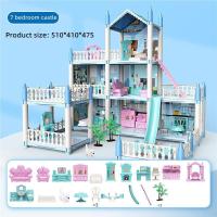 ราคา บ้านตุ๊กตา ของเล่นบ้านชุดปราสาทเจ้าหญิง บ้านของเล่นตุ๊กตามีระเบียงพร้อมเฟอร์นิเจอร์ The Princess Villa ของเล่น บ้านเจ้าหญิง ชุดปราสาท ของเล่นบ้านบาร์บี้ (21275627523)