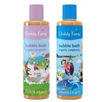 ราคา แพ็คคู่ ชายด์ ฟาร์ม สบู่ทำฟอง กลิ่นออร์แกนิคแทงเจอรีน และ ออร์แกนิคราสเบอรี่ 250 มล Childs Farm Bubble Bath tangerine and Bubble Bath raspberry (7857092614)