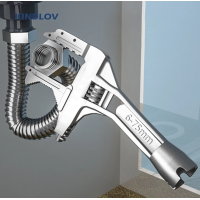 ราคา ประแจขันน็อตพลาสติกใต้อ่างอเนกประสงค์ ประแจข้าง ปากตาย บล็อกขันก๊อก สายน้ำดี ขันใต้อ่างล้างจาน ประแจเลื่อนสั้น คัตเตอร์ (13544988760)