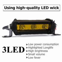 ราคา ไฟสปอร์ตไลท์ LED 3เม็ด 9W ติดรถยนต์ 12V 24V แสงสีขาว แสงสีเหลือง 1คู่ (21326653989)