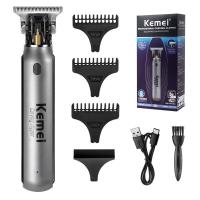 ราคา Kemei ปัตตาเลี่ยนผู้ชาย10W เครื่องเล็มเคราไร้ขอบใบมีดเครื่องตัดผมไร้สายแบบมืออาชีพ (21170876657)