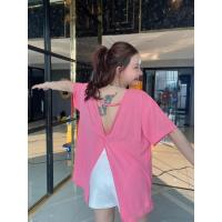 ราคา D16มาใหม่เสื้อยืดผ่าหลังผ้าสลาฟ อกใหญ่ใส่สบาย ไม่ร้อน มี 4 สี ดำ ชมพู เขียว และน้ำตาล ยาวคลุมสะโพก งานป้ายแท้ Tiny sherbet (22044251291)