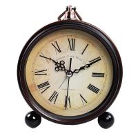 ราคา นาฬิกาควอตซ์ตั้งโต๊ะแบบแขวนได้แบตเตอรี่โลหะหยิบนาฬิกาปลุกย้อนยุคดีไซน์วินเทจแบบเรียบง่ายนาฬิกาไขลานตั้งโต๊ะ (22038649411)
