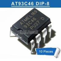 ราคา 10Pcs AT93C46 93C46 DIP 8 DIP8 EEPROM 64X16หน่วยความจำ IC ใหม่ (515536098)
