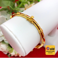 ราคา กำไลทองคลิปล็อคฝังเพชร เส้นผ่านศูนย์กลาง 5 cm กำไลข้อมือผู้หญิง ทองชุบ ทองหุ้ม ใส่ได้ทุกโอกาส ฟรีถุงกำมะหยี่ (20978298431)