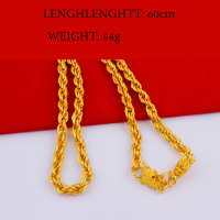 ราคา สร้อยคอทองคำ สร้อยคอที่อุดมไปด้วยสร้อยคอทรายทอง สร้อยคอทองคำ สร้อยคอทองคำที่สดใสและสมจริง โซ่ชุบทองจำลองที่ครอบงำ (21908969617)