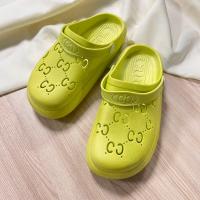 ราคา ส่งเร็วพิเศษ รองเท้าหัวโต กุชชี่ พื้นนุ่ม ยางEVA รองเท้าแตะ รองเท้าแตะGG รองเท้าเสริมส้น รูปถ่ายสินค้าจริง ส่งจากไทย (20872211083)