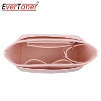 ราคา EverToner รู้สึกว่าถุงจัดระเบียบแทรกสำหรับมือจับด้านบน LONGCHAMP ที่จัดระเบียบกระเป๋าเครื่องแต่งหน้าเครื่องกระชับสัดส่วนการเดินทางด้านในกระเป๋าใส่เครื่องสำอางค์ (20952377109)