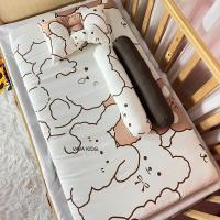 ราคา ที่นอนเด็กทารกแรกเกิด ฟรีหมอนหลุม1ใบ แถมหมอนข้างกันสะดุ้ง2ใบที่นอนแบบพกพา (20960359963)