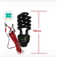 ราคา หลอดไฟล่อแมลง DC 12V แบล็คไลท์ หลอดไฟล่อแมลง ไฟแสงสีม่วง ไฟแมงดา 65W (22101316374)