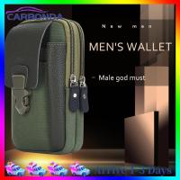 ราคา Men Outdoor Sports Waist Bag Canvas Solid Business Belt Mobile Phone Pouch (21939004177)