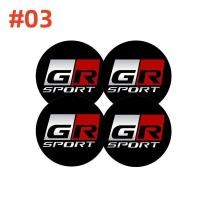 ราคา 4ชิ้น60มิลลิเมตร GR สติกเกอร์รถโลโก้รถยนต์ฝาครอบกระทะล้อ T กระทะล้อ56มิลลิเมตรตรารถยนต์โลโก้สำหรับ Toyota GR Gazoo Racing GR กีฬาวีออสยาริส Corolla Cross CHR Avanza (21442536289)