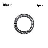 ราคา TOWER 3pcs 35มม ค่ะ หัวเข็มขัดโอริงสำหรับฤดูใบไม้ผลิ สีดำทองเงิน กลมกลมๆ กระเป๋าเข็มขัดหัวเข็มขัด ที่มีคุณภาพสูง Carabiner กระเป๋าเงินกระเป๋าถือหัวเข็มขัด (21479621772)