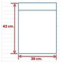 ราคา ถุงซิปล็อค ถุงซิปใส 30x42cm 20 ใบ แพค (1392244441)
