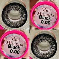 ราคา คอนแทคเลนส์ รุ่น Mini Miranda สีดำ black ค่าสายตาปกติ 0 00 (19322282438)