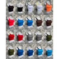 ราคา เสื้อกล้ามวินเทจสายสี เอวลอย ผ้าคอตตอน กล้าม เอวลอย (19380625355)