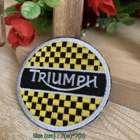 ราคา Triumph มอเตอร์ไซค์ ตัวรีดติดเสื้อ อาร์มรีด อาร์มปัก ตกแต่งเสื้อผ้า หมวก กระเป๋า แจ๊คเก็ตยีนส์ Racing Embroidered Iron on Patch (1106842035)