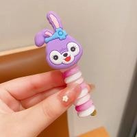 ราคา AISHG ยางมัดวิกผมปลอมทำลอนย้อมสีลายการ์ตูนสำหรับเด็กยางมัดผมหางม้าเครื่องประดับผมยืดได้สูง (22185521990)