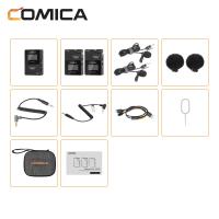 ราคา Comica BoomX D PRO ไมโครโฟนไร้สายลาวาเลียร์ไม่มีเสียงรบกวนความจุในการบันทึกบนกระดาน16GBช่วง100เมตรโหมดความปลอดภัยไมโครโฟนสำหรับ iPhone ไร้สายAndroidการสัมภาษณ์พีซีVlogsการสตรีมสด (21921054886)