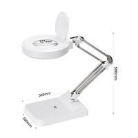 ราคา แว่นขยาย 10 เท่า ไฟ LED โคมไฟ โคมไฟแว่นขยาย ตั้งโต๊ะ แว่นขยายตั้งโต๊ะ แว่นขยายช่างโคมไฟตั้งโต๊ะ เทคโนโลยีเยอรมัน หมุนได้ 360 องศา Magnifying Lamp (20879150838)