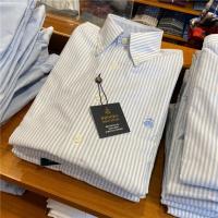 ราคา U S A Brooks Brothers Booker Brothers เสื้อเชิ้ตผู้ชายธุรกิจลำลอง Oxford ปั่นผ้าฝ้ายแขนสั้นที่ไม่ใช่เหล็กของแท้ (16061542941)