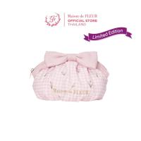 ราคา NEW Collection Maison De FLEUR Tulip Embroidered Ribbon Pouch Bag (21894117855)