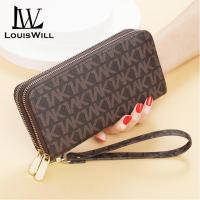 ราคา LouisWill กระเป๋าสตางค์ผู้หญิงกระเป๋าสตางค์วินเทจแท้ยาวเรียบง่ายกระเป๋าเงินแฟชั่นกระเป๋าใส่เงินกระเป๋าสตางค์แบบบางอเนกประสงค์แบบย้อนยุคมีซิป (22089582816)