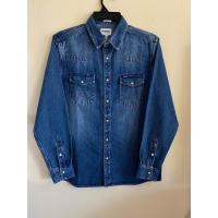 ราคา Wrangler เสื้อเชิ้ตยีนส์ผู้ชาย สียีนส์ฟอกเท่ๆ cotton100 ใส่สบาย ราคาป้าย 1890 บาท ของแท้ (21950958488)