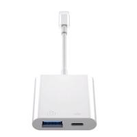 ราคา Lightning To USB OTG Converter Adapter for IPhone Mouse Keyboard Charging U Disk Camera CardReader Data Converter Iphone Otg (19999412962)