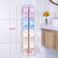 ราคา ชั้นวางรองเท้าถูพื้นเหล็กดัดอุปกรณ์จัดเก็บรองเท้าแบบแขวนด้านหลังประตูระบายน้ำแบบเรียบง่ายติดผนังประตูไม่ต้องเจาะรูแบบใหม่ (13093982952)