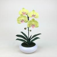 ราคา แจกันดอกไม้ปลอมขนาดเล็ก กล้วยไม้ประดิษฐ์พร้อมแจกันเซรามิค แจกันดอกไม้ตกแต่งบ้าน (17195655970)