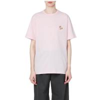 ราคา Mens and womens same style couple summer Maison fashion casual tide brand free small fox embroidery large size short sleeved T shirt S 5X (19770794253)