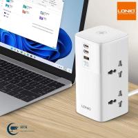 ราคา LDNIO SC4383 2500W รางปลั๊กไฟ เดสก์ท็อป พร้อมทื่ชาร์จมือถือ แท็บเหล็กUSB Type c ชาร์จเล็ว70W (22139458419)